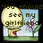 Pixelated character with yellow head and red heart on chest points at flower while text changes across frames.