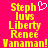Yellow pixelated text on bright pink background with white heart symbol above 'Steph' in left ; identical right lacks the heart