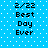 Blue background with white dots and black text reading '2/22 Best Day Ever' in two identical vertical
