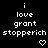 Pixelated text and symbols on black background with gray bottom-right corner, showing animated heart and arrow changes.