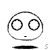 Four identical circular cartoon faces with large round eyes and small dot mouths, each below a horizontal black bar labeled 'S' on white background.