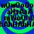Pixelated text repeats across a blue and green spiral background with no visible animation changes.