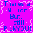 A static image with bright purple background and blue text repeating 'Theres a Million But, i still PickYOU!' in four identical quadrants.