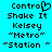Pixelated text on cyan background with a heart symbol replacing the 'o' in Control, repeated twice side-by-side.