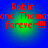 Four identical circular icons with blue backgrounds and green halos display red text reading "Robin and Thomas forever!!!!" in a pixelated font.