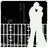 Pixelated grayscale icon shows a white figure with one eye against black background, standing beside vertical striped pattern.