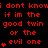 Red pixelated text on black background repeats 'i dont know if im the good twin or the evil one' with red heart symbols in a pattern
