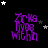 Purple text 'Zack Dyer Within' on black background with white and gray stars, animated star positions across frames.