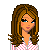Pixelated character with brown wavy hair and pink-and-white checkered shirt, static image showing full body from head to feet on gray background.