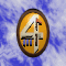 Animated contact sheet of a 3D-rendered yellow circular icon with the number '4' and blue text, rotating against a cloudy sky background.