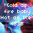 Pixelated static image with white text over a multicolored gradient background featuring blue, purple, red, and orange hues.