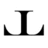 Black stylized 'L' shape with curved lower corners on white background, appearing in three distinct positions across the