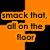 Six distinct visual display text and graphics with varying color schemes, backgrounds, and styles