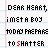 Pixelated text with alternating phrases and red lettering changes across repeated