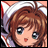A pixelated anime-style character with brown hair and large blue eyes wearing a white headband, next to stylized text reading "Anime IM" and "com" on a black background.