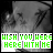 A 5x5 contact sheet of animated frames showing a grayscale image with changing text colors and letter variations in the phrase "KISH YOU HERE WITH ME" across all visible frames.