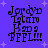 Pixelated text on a purple background with white stars, displaying 'Jordyn Islam Had a BFF!!!' in four identical