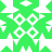 Green and white pixelated pattern with four circular white shapes arranged in a diamond formation on a green background, surrounded by white triangular and diamond-shaped elements.