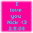 Four identical square images with bright pink backgrounds and cyan text reading "I love you Nick <3 2.5.03" arranged in a
