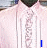 Animated contact sheet of a pink dress shirt with changing text across 12 frames, showing sequential word animation for "I am going to wear a pink fux to the prom" and repeated "Relient K" branding.