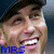six pixelated images showing a smiling person in a dark cap, with text and heart symbols changing across frames