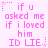 Pixelated pink text on light pink background reads 'if u asked me if i loved him ID LIE' with small star and dot accents, repeated in a pattern