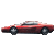 A 50x50 pixel animated buddy icon featuring a red convertible car on the left and green text "Original Icons .com" on the right, displayed as two static frames in a contact sheet layout.