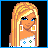 Pixel art contact sheet of an animated AIM buddy icon featuring a blonde doll character in various poses with Louis Vuitton branding and game controller motifs.