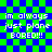 Blue and green checkered background with repeated white pixelated text reading "im always just plane BORED!!!" in four identical sections.
