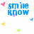 Pixelated blue text phrases on white background with scattered colorful hearts, gray rectangle in bottom-right corner.