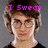 A four- shows a person with brown hair and glasses, wearing a black shirt against a gray background. Each displays different pink text above the head
