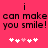 Pixelated text on bright pink background with two of white and pink heart symbols below