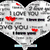 Heart-shaped wordwall with 'I LOVE YOU' text, red hearts, and a glowing outline on black background.