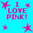 Bright cyan background with pink text and star shapes in various sizes scattered throughout the image.
