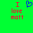 Green background with red text 'I love matt' and a blue pixelated heart symbol above the left instance of 'love'.