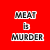 Red background with white and black text arranged in four sections, each containing distinct phrases.