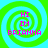 Four identical spiral-patterned icons display pink text reading "HI IM BRIANNA" on a green and cyan background.