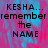 Pixelated text on a pink and blue gradient background with one section showing solid gray.