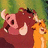A pixelated image shows a warthog and meerkat standing side-by-side against a green background with text reading 'hakuna matata' on the right.