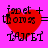 Red heart-shaped icon with black text on pink background, showing pixelated variations in the top-left corner across four