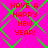 Bright pink background with green diamond-shaped lattice overlay and red pixelated text reading 'HAVE A HAPPY NEW YEAR!' in four identical quadrants.