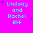 A static image with a bright pink background displays repeated text "Lindsay and Rachel BFF" in cyan pixelated font, accompanied by small purple star shapes.