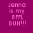 Pixelated text on magenta background with yellow highlight bars shifting across lines.