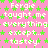 Pixelated text repeats 'Fergie taught me everything except... tastey.' on a pink background with green stars, no visible animation changes.