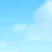 Animated contact sheet showing sequential frames of a blue character silhouette expanding against a light blue sky background with white clouds, ending with the text "THE THIRD" in green serif font on a light blue field.