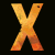 A 2x2 contact sheet of a four-frame animated icon featuring an orange 'X' logo, fiery background text, and the word 'deathwish' in stylized font across three frames.