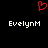 Red pixelated heart symbol above two identical white text labels on black background.