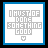 25 pixelated icons with blue borders, each displaying the text "I MUST OF DONE SOMETHING GOOD" in gray and blue lettering