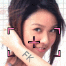 identical cartoon-style images showing a person with brown hair holding a light-colored object near their face, with text overlays and varying border styles