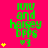 Green text and yellow stars on a bright pink background with a gray rectangle in the bottom right corner.